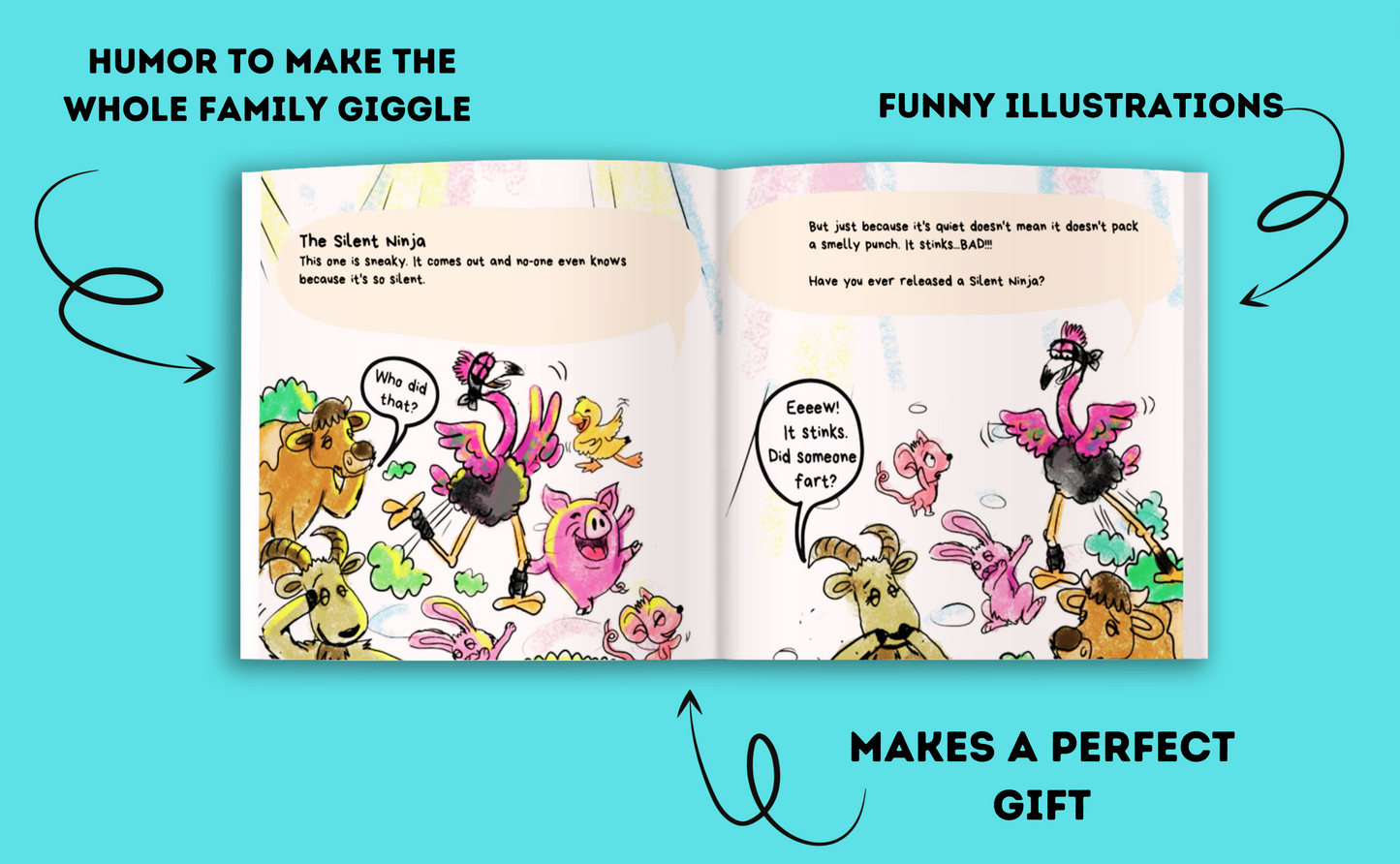 Frank the Farting Flamingo Hardcover Book