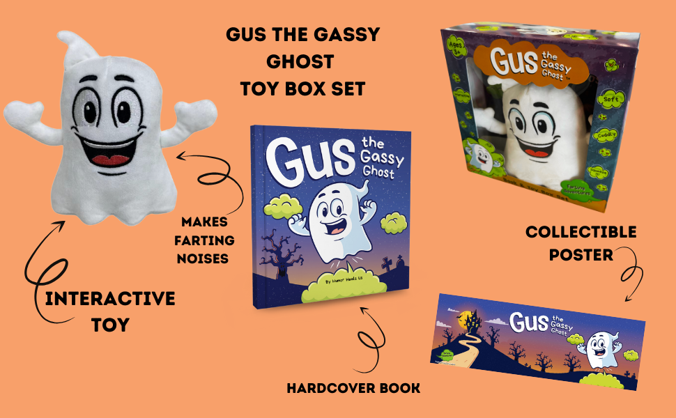 Gus the Gassy Ghost Interactive Toy and Book Box Set