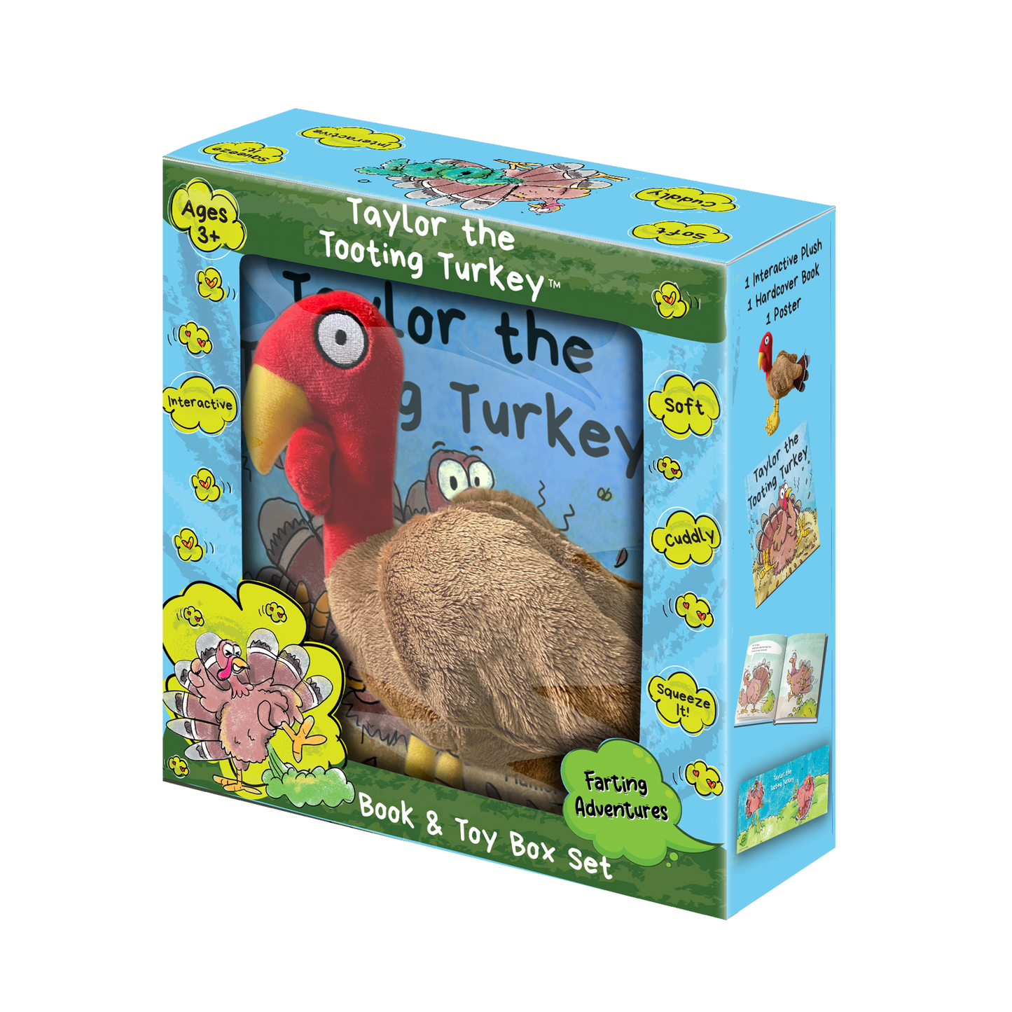 Taylor the Tooting Turkey Interactive Toy and Book Box Set