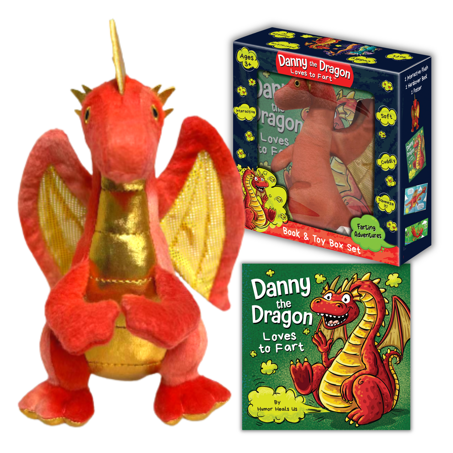 Danny the Dragon Interactive Toy Book Gift Box Set