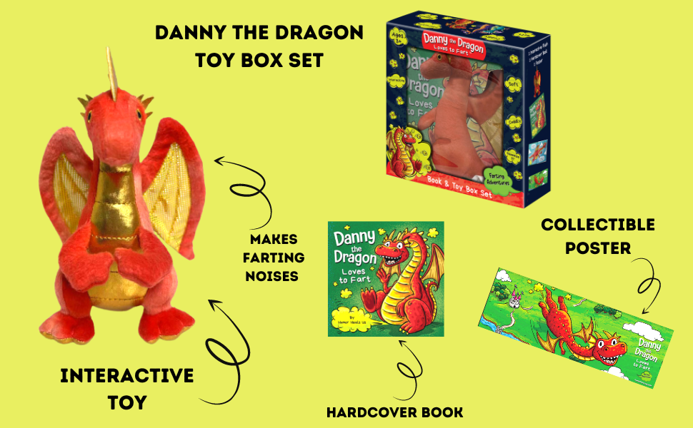 Danny the Dragon Interactive Toy Book Gift Box Set