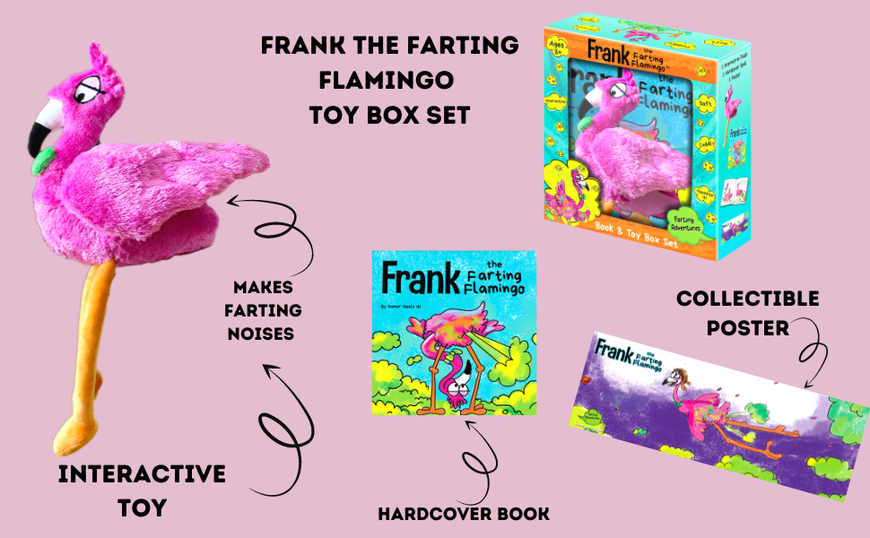 Frank the Farting Flamingo Interactive Toy Book Gift Box Set